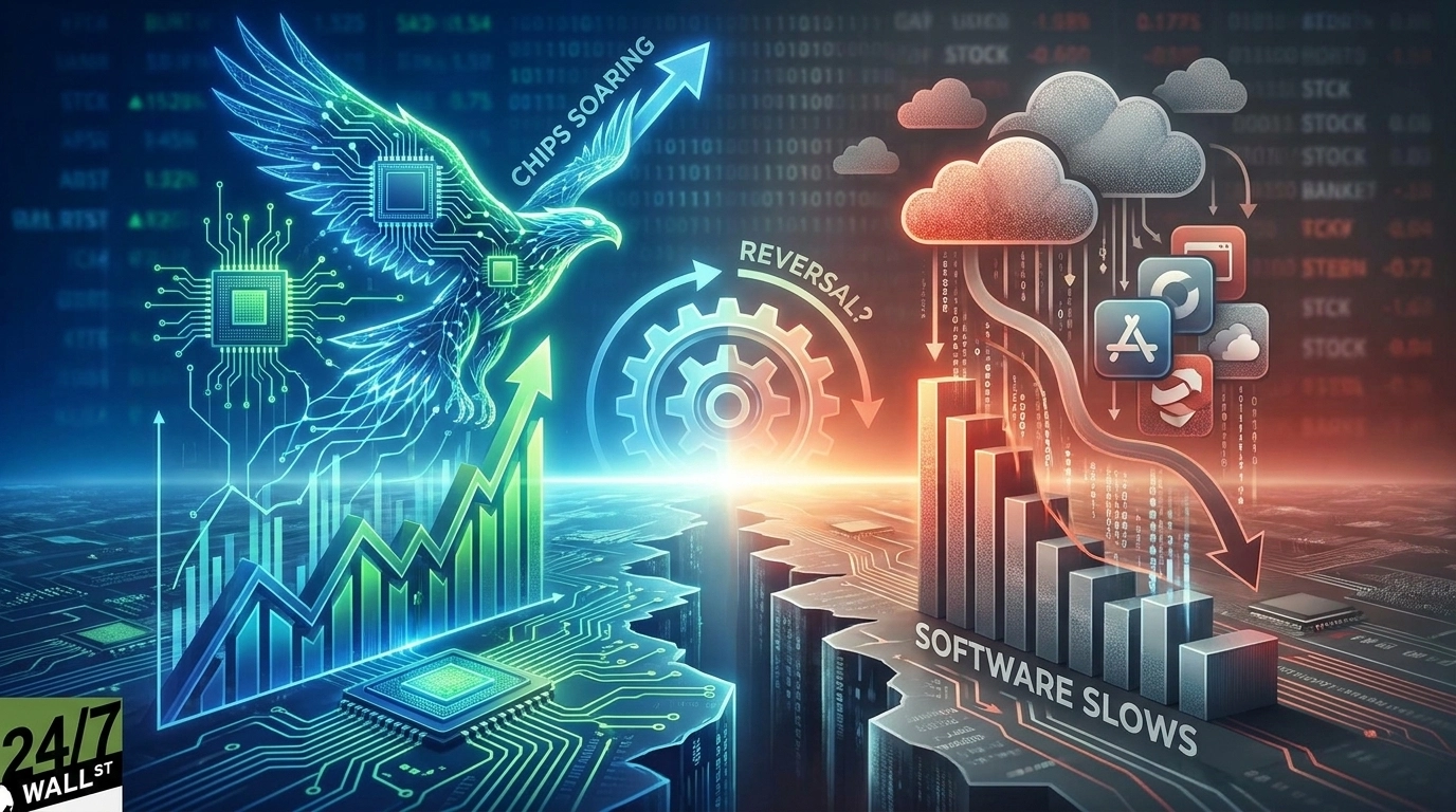 chip stocks - Chip Stocks Surge While Software Lags: Is a Market Shift Ahead?