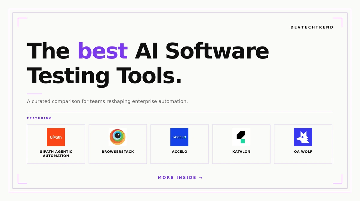 best AI software testing tools