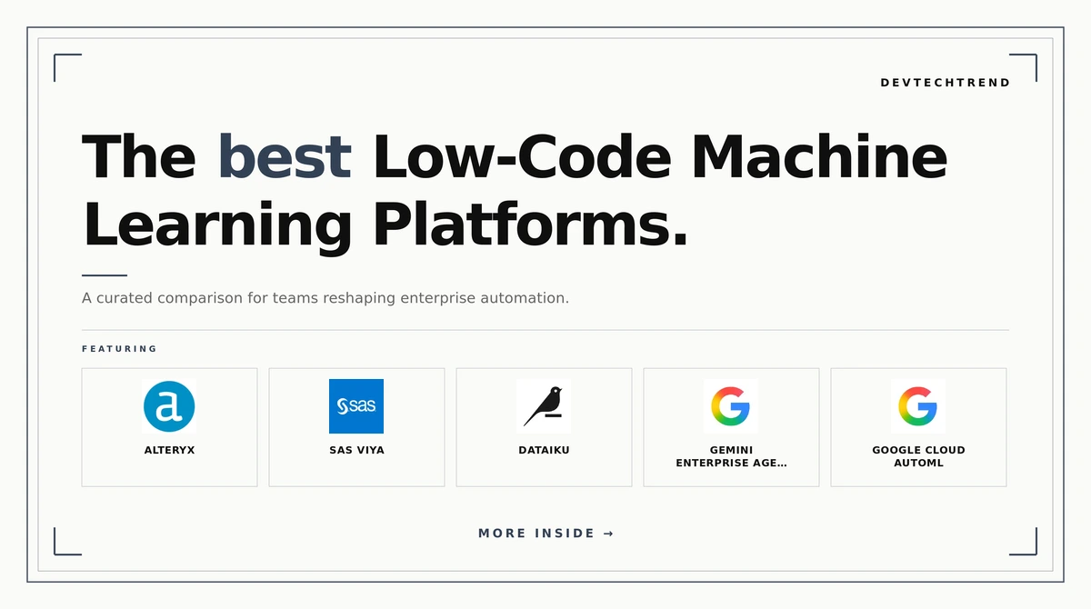 best low-code machine learning platforms