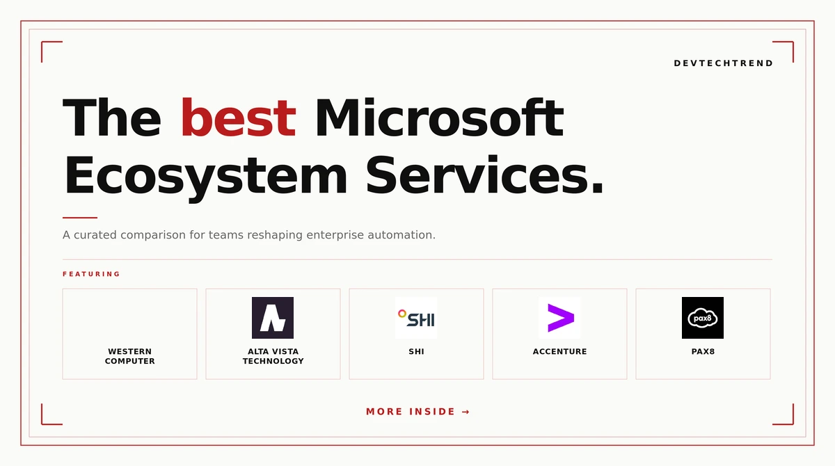 best Microsoft ecosystem services