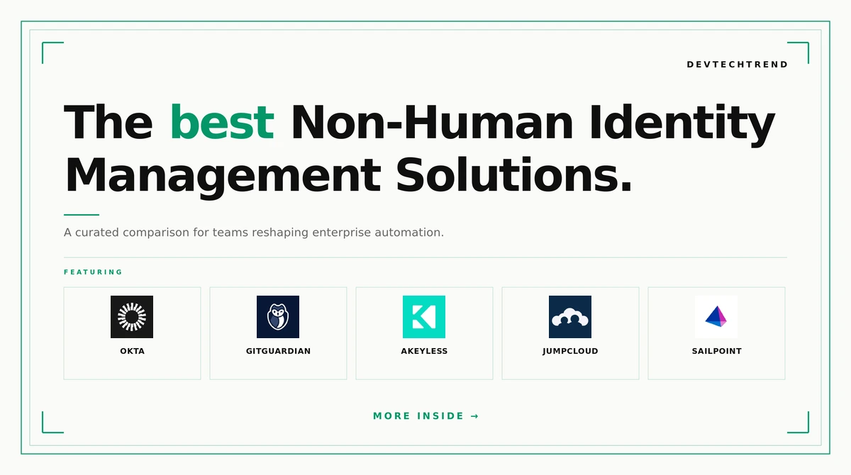 best non-human identity management solutions
