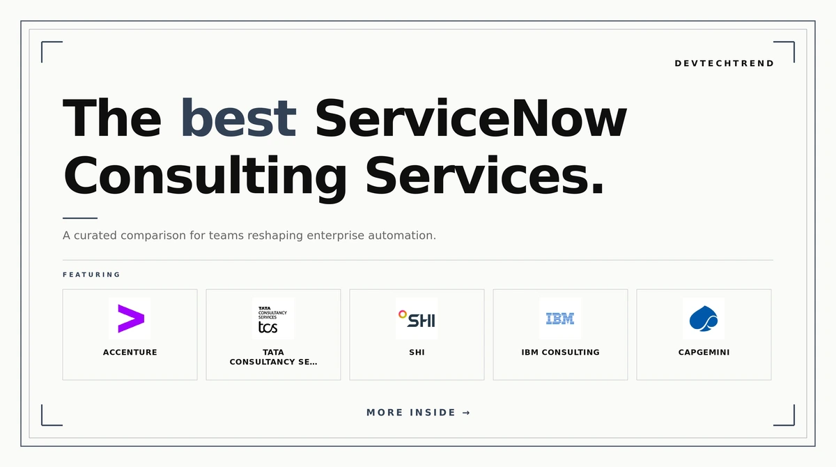 best servicenow consulting services
